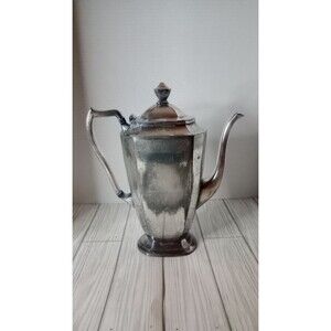 F.B. Rogers Silver Co. Taunton Mass. #2301 1950's Rectangle Tea Pot READ DESCIPT